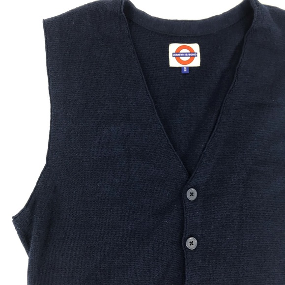 Jermyn & Bond merino wool blend vest men's size medium - Picture 8 of 11